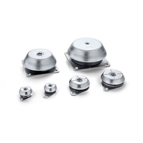 Soporte antivibratorio rectangular - BRB series - AMC Mecanocaucho S.A. - de metal / de caucho