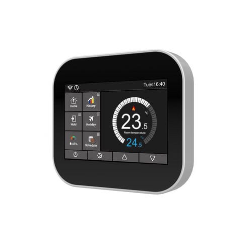 Termostato programable - BC207W-T - Beijing Breeze Technology Co.,Ltd - de pared / con membrana aflorante / para montaje en superficie