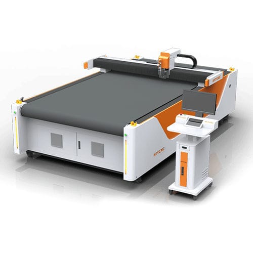 Máquina de corte con cuchilla oscilante - HTY - Jinan Red Sun CNC Equipment Co., Ltd. - para textiles / para PVC / para perfiles de PVC