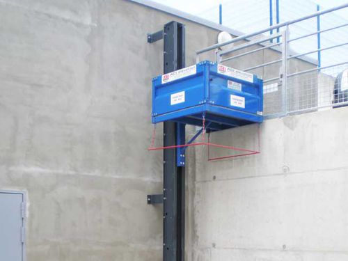 Montecarga eléctrico - MM - ACI élévation - para obra / industrial / de una sola columna