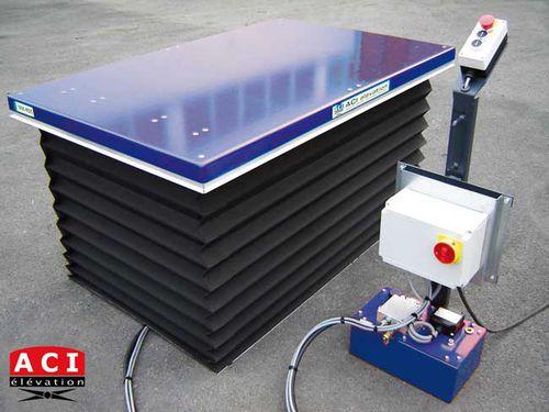 Mesa elevadora de tijera - TIEP - ACI élévation - de fuelle / hidráulica / estacionaria