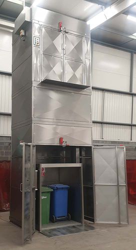 Montecarga eléctrico - PLM/600/3900/B/G - Base Handling Products Limited - para almacén / para palés / de acero inoxidable