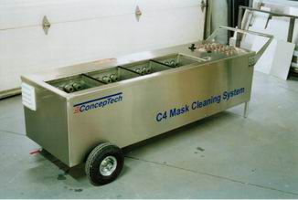 Máquina de limpieza por ultrasonidos - C4 - CONCEPTECH INC - para máscara de gas / móvil