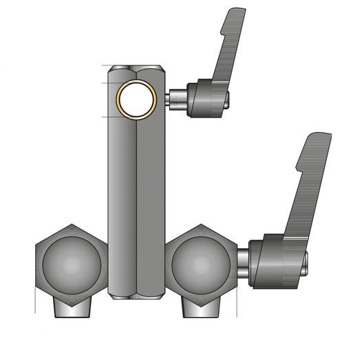 Soporte para aparato de medición - GS PMK-1 - HEXACON - de acero / de ángulo / flexible