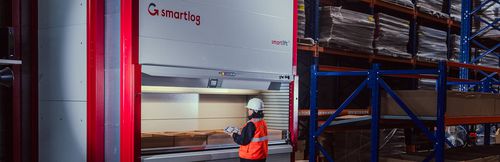 Almacén automático vertical - Smartlift & Smartrot - Smartlog Group - para almacén