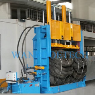 Prensa de balas para neumáticos - PNDB-LF series - WANROOE-TECH - vertical / de carga frontal / hidráulica