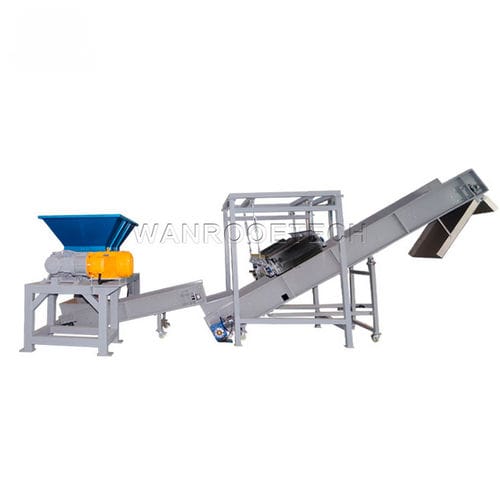 Destrozador primario - PNDS1 series - WANROOE-TECH - de 2 ejes / para madera / de residuos industriales