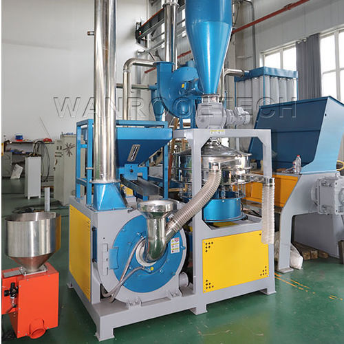 Molino para pulverulentos - PNMF series - WANROOE-TECH - para material plástico / de discos / vertical