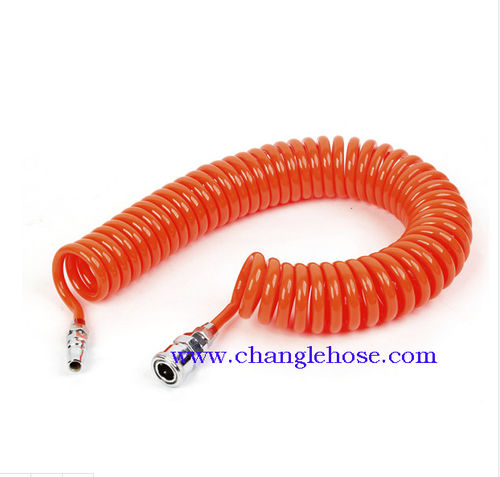 Tubo flexible neumático - Samlongda Plastic Industrial Co., Ltd - de PU / enrollado / a prueba de abrasión