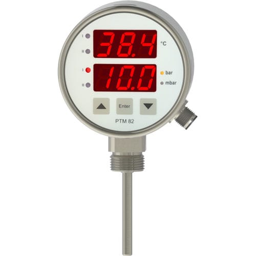 Termómetro con pantalla LED - PTM82 - Nöding Messtechnik - °C / con salida analógica / higiénico