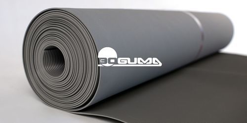 Alfombra aislante dieléctrica - DEK0-S7-IR - BOGUMA, s.r.o. - con estrías finas / de elastómero / gris