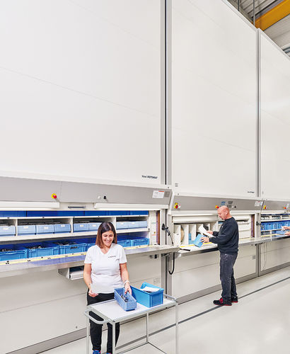 Almacén automático vertical - Hänel Rotomat - VRC WAREHOUSE TECHNOLOGIES - para cajas / para almacén / para piezas pequeñas
