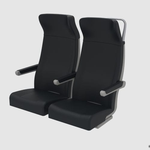 Asiento de tren clásico - S65 - COMPINFAINSA - para trenes regionales / de espuma / doble