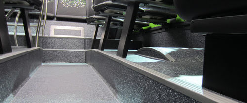 Revestimiento de suelo de fibra de vidrio - Jupiter Metallic NT - Gerflor - antideslizante / para zonas con tráfico intenso / de tráfico importante
