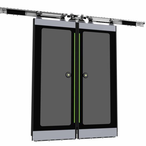 Puerta de tren de vidrio templado - IFE Company - con aislamiento acústico / de aislamiento térmico
