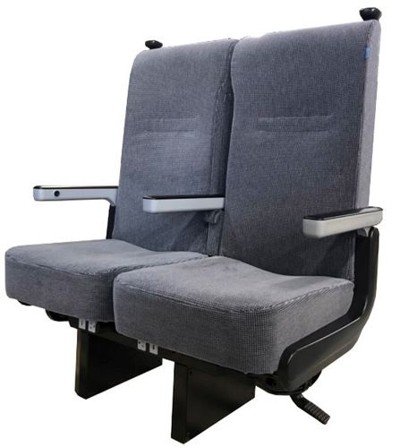 Asiento de tren clásico - Advanced Seating Industrial Co. - para trenes interurbanos / doble / simple