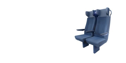 Asiento de tren segunda clase - Vela - RECARO rail - primera clase / para trenes interurbanos / doble