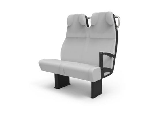 Asiento de tren clásico - M9 - Khrome - para trenes de cercanías / de espuma / plegable