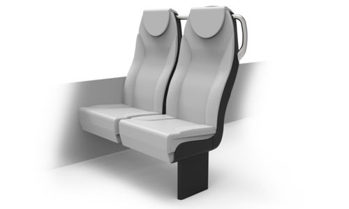 Asiento de tren clásico - EXO-3000 - Khrome - para trenes de cercanías / tren de varios niveles / de espuma