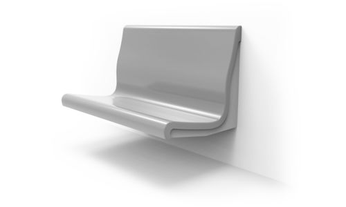 Asiento de tren clásico - R188 - Khrome - para metros / plástico / doble