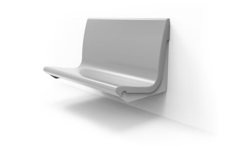 Asiento de tren clásico - R211 - Khrome - para metros / plástico / doble