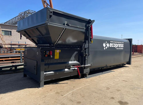 Compactador de basura mezclado - ESC MEGA - Ecopress group - cartón / estacionario / hidráulico