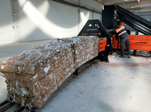 Prensa de balas para residuos - EHB S50 - Ecopress group - horizontal / de canal / automática