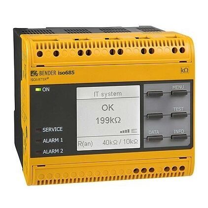 Aparato de control de aislamiento para sistema trifásico - ISOMETER® iso685-x - BENDER GmbH & Co KG - para red AC / RS485 / AC/DC