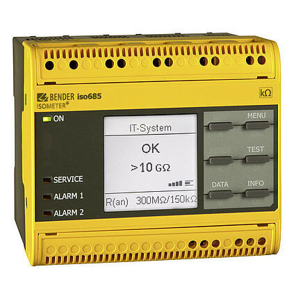 Aparato de control de aislamiento para red AC - ISOMETER® isoHR685W - BENDER GmbH & Co KG - AC/DC / DC / Modbus