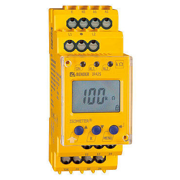 Aparato de control de aislamiento AC/DC - ISOMETER® IR425-D4 - BENDER GmbH & Co KG - DC / 2NA/NC / en riel DIN