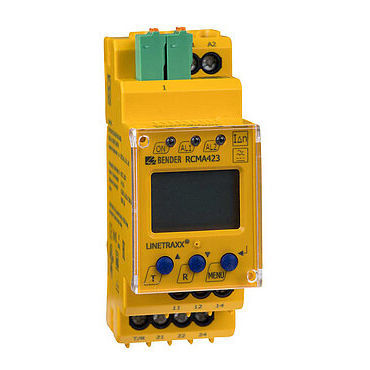 Módulo de vigilancia de la corriente residual - LINETRAXX® RCMA423 - BENDER GmbH & Co KG - para máquinas / para uso médico / para la industria de la madera