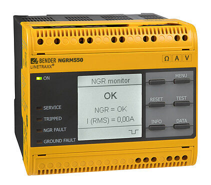 Sistema de supervisión de resistencia de puesta a tierra - LINETRAXX® NGRM550 - BENDER GmbH & Co KG - de transformadores / Ethernet / IP