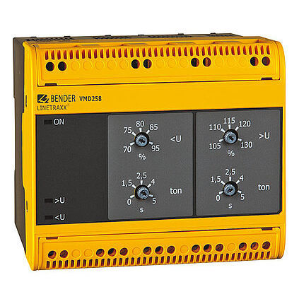 Relé de vigilancia de sobretensión - LINETRAXX® VMD258 - BENDER GmbH & Co KG - de subtensión / trifásico / AC