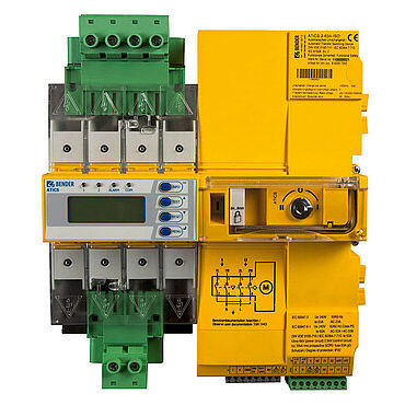 Conmutador inversor manual - ATICS®-…-ISO - BENDER GmbH & Co KG - para riel DIN / compacto