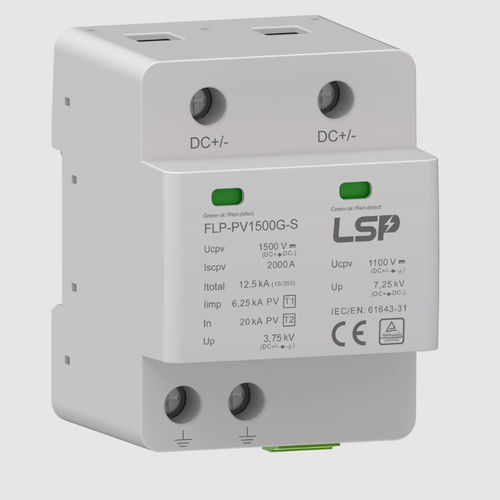 Protector de sobretensión tipo 1 + 2 - FLP-PV1500G-S - LSP - con descarga de gas / con varistor / DC
