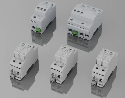 Protector de sobretensión de tipo 2 - FLP series - LSP - tipo 1 + 2 / para alimentación continua / en riel DIN