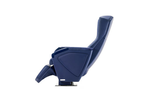 Asiento de pasajero primera clase - Hexagon - F.I.S.A. FABBRICA ITALIANA SEDILI AUTOFERROVIARI SRL - de cuero / ajustable / simple