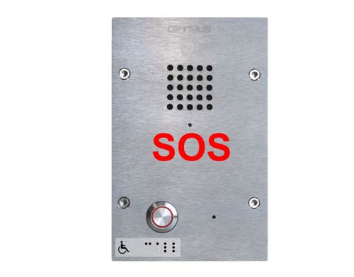 Interfono de audio - EP-405H - Optimus - de emergencia / seguro / de pared