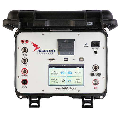 Analizador para disyuntor - CIBRE-30 - Hightest Technology - con impresora integrada / con batería / Bluetooth