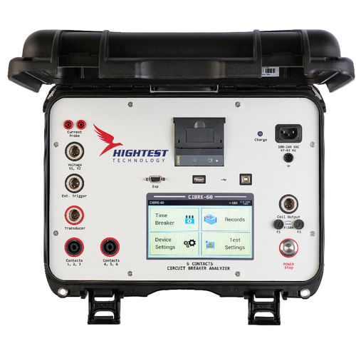 Analizador para disyuntor - CIBRE-60 - Hightest Technology - portátil / automático / con impresora integrada
