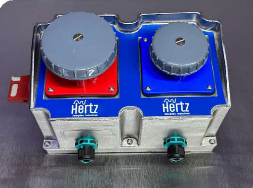 Caja eléctrica de distribución - Hertz Solucoes - equipada / de pared / de acero inoxidable