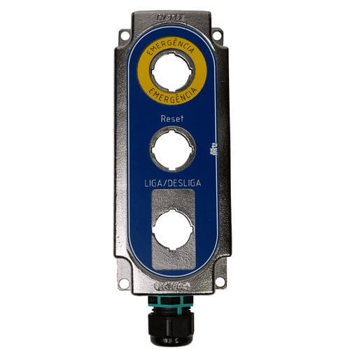 Caja botonera con 3 botones - Hertz Solucoes - IP67 / compacta / de acero inoxidable