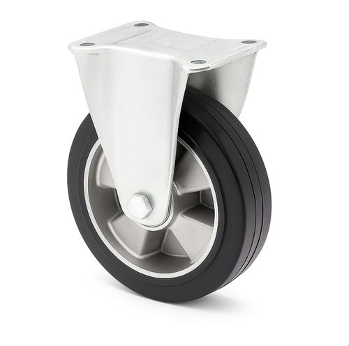Rueda con aro - BCW/F3/250/K –  400 kg - MARBA - negra de goma / de placas / para cables redondos