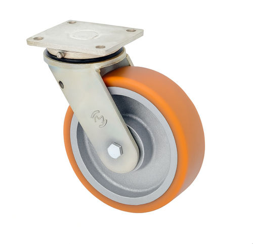 Rueda con aro - LP/4/200/K – 1000 kg - MARBA - de hierro fundido / para cables redondos / elástica