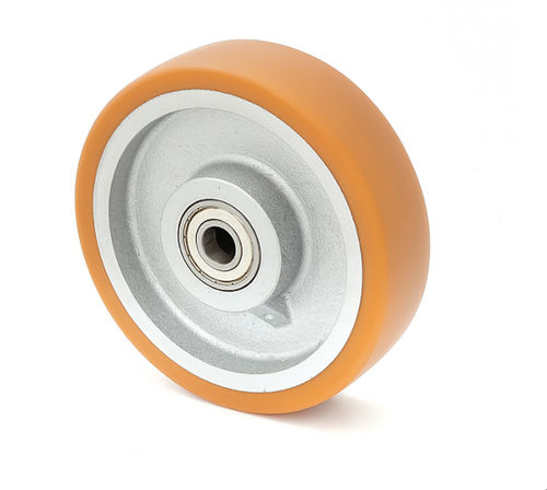Rueda con aro - 4/125/4K – 600 kg - MARBA - de hierro fundido / de bolas / elástica