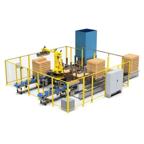 Paletizador robotizado - rails - para almacén / para cajas / para cajas