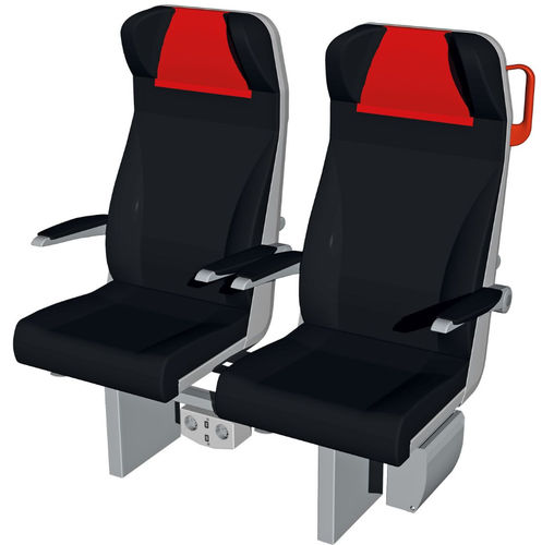 Asiento de tren primera clase - Rubin - ŽOS 4 TRAINS - de cuero / simple