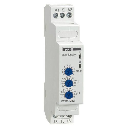 Relé temporizador retardado - CTM1-M series - Lettel - en riel DIN / para panel frontal / para carcasa