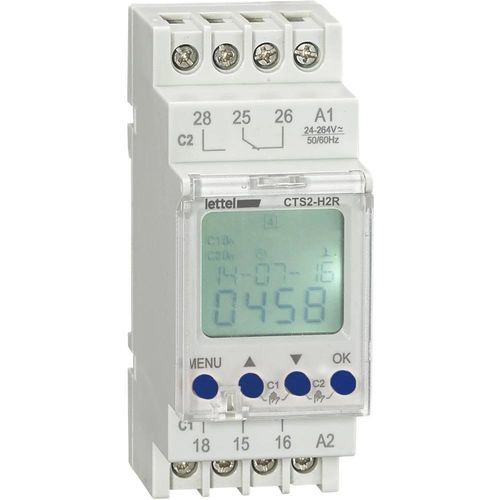 Interruptor horario digital - CTS2-H series - Lettel - en riel DIN