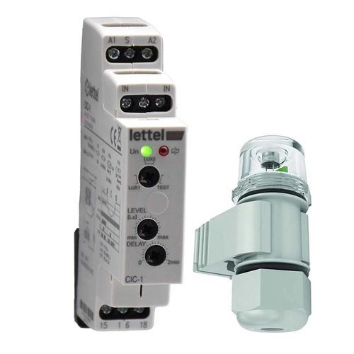 Interruptor crepuscular en riel DIN - CIC-1 - Lettel - empotrable
